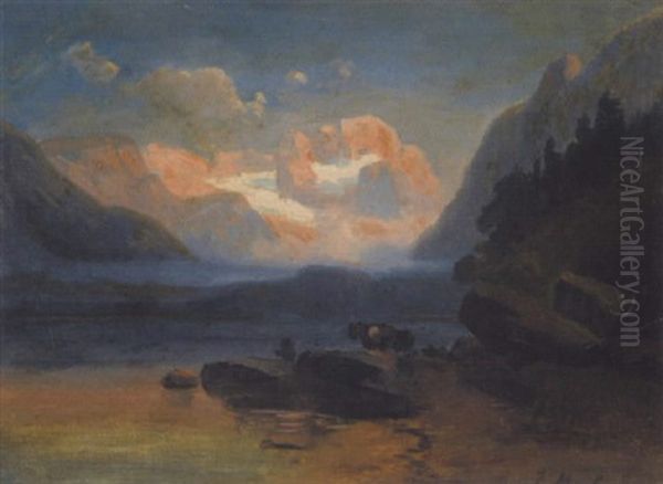 Der Dachstein Mit Dem Gosausee - view 1