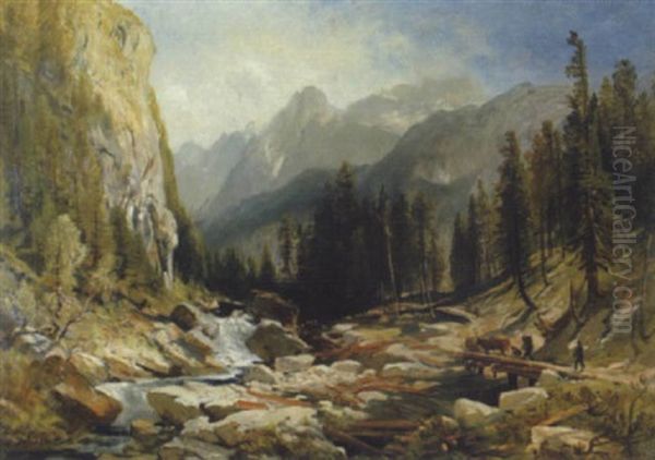 Almabtrieb Bei Gosau-zwang (motiv-wiederholung) - view 1