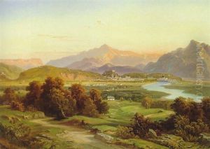 Blick Auf Salzburg Von Maria Plain Aus Gesehen