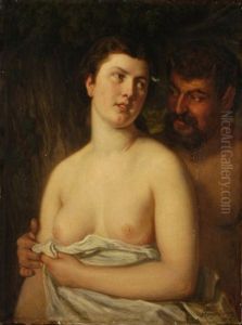 Die Lockung Fauns by August Georg Mayer