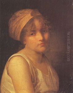 Portrait De Jeune Fille Pensive by Constance Marie Mayer-Lamartiniere