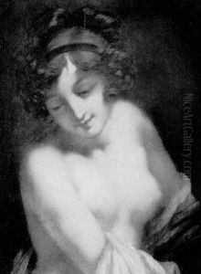 Jeune Femme Au Turban Bleu by Constance Marie Mayer-Lamartiniere