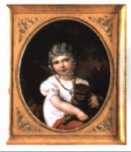 Petite Fille Au Chat by Constance Marie Mayer-Lamartiniere