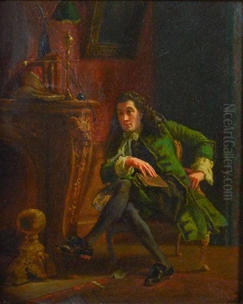 Painting Of A Seated Gentleman - view 1