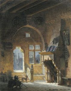 Blick In Das Heiliggeistspital Zu Goslar by Friedrich Carl Mayer