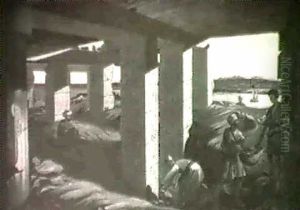 Excavations At The Temple Of Amada, Nubia by Luigi Mayer