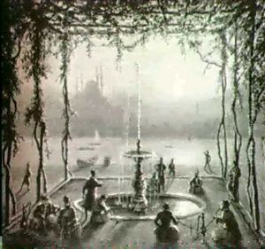 A View Of Constantinople; And The Temple Of Sweet Waters A Pair (2) by Luigi Mayer