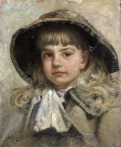 Portrait Of A Young Girl by George Willoughby Maynard