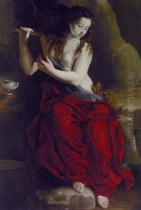 The Penitent Magdalen In The Desert by Juan Bautista (Fray) Mayno