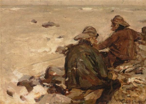 Fishermen On The Beach - view 1
