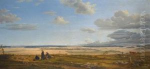 Oberschwabisches Panorama Mit Langenenslingen Im Hintergrund (view Of Langenenslingen In Upper Swabia) by Franz von Paula Mayr