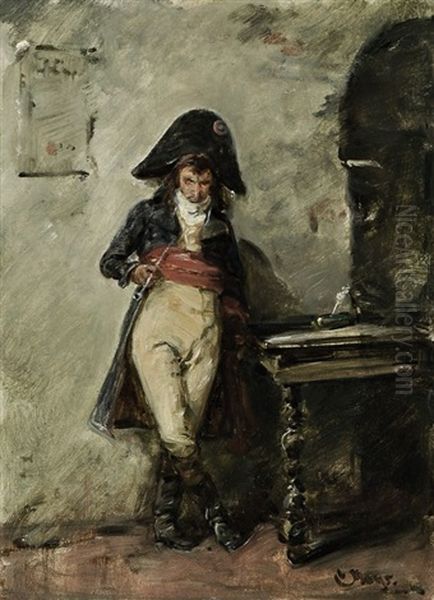 Napoleon, Neben Dem Schreibtisch Stehend - view 1