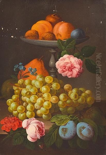Still Life With Fruit And Flowers - view 1