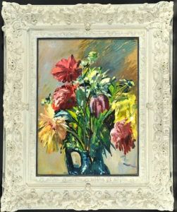 Sommerblumenstraus In Vase Sommerblumenstraus In Vase
