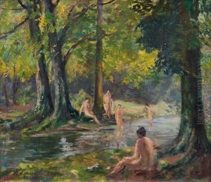 Nudes By A Creek