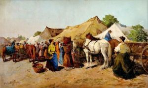 Na Trhu by Bela Bertalan Gutahazy Nemeth