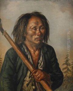 Portratt Av En Tungus by Carl Peter Mazer