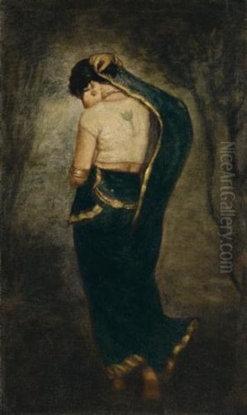 Untitled (woman In A Blue Sari) - view 1