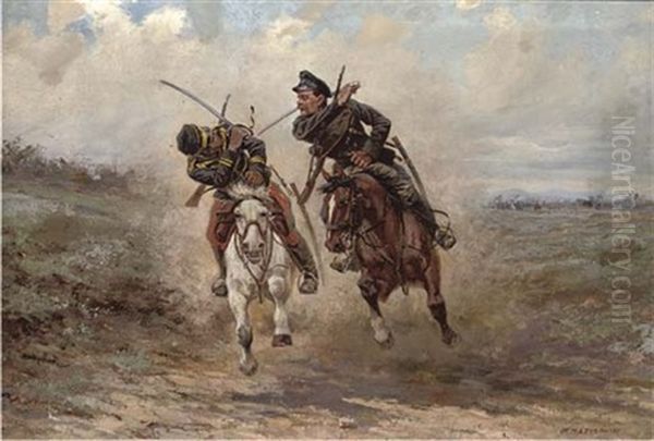 A Cavalry Skirmish - view 1