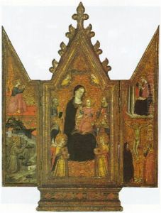 The Madonna And Child Enthroned With Four Saints And Angels by Tommaso del Mazza (Master of Santa Verdiana)