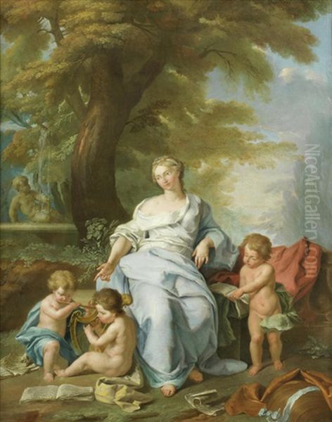 An Allegory Of Music; And An Allegory Of Poetry (pair) - view 1