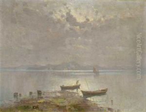Fischerboote In Der Morgendammerung