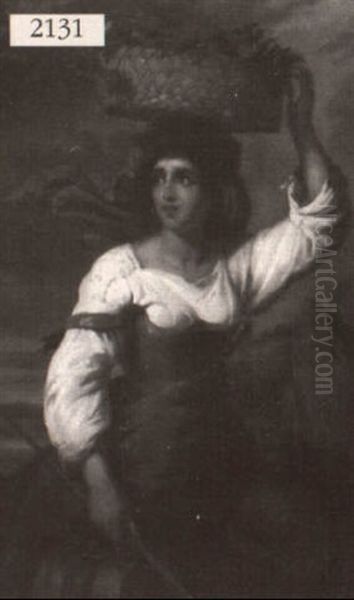 Woman With The Basket - view 1