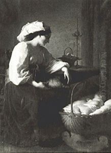 La Madre E Suo Bambino by Giuseppe Mazzolani