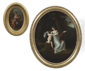 Muse Calliope With A Putto
