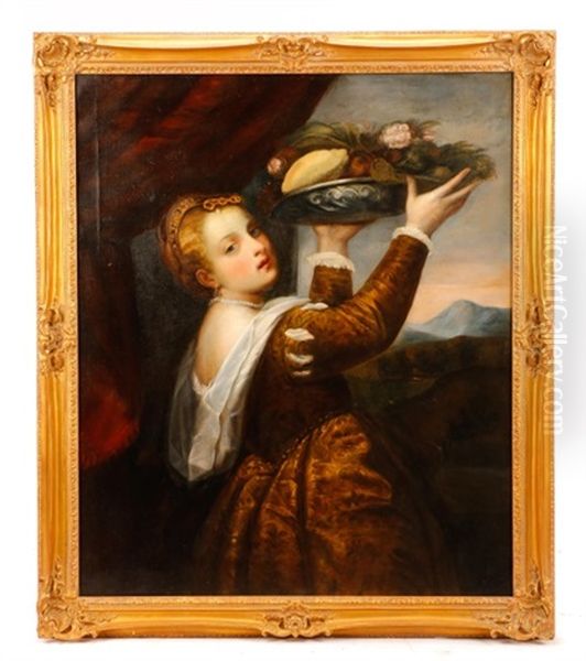 Girl With A Basket Of Fruits (lavinia) - view 1