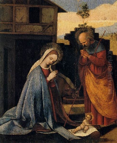 The Madonna And Saint Joseph Adoring The Infant Christ - view 1