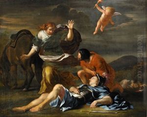 Tankrede Och Herminia by Sebastiano Mazzoni