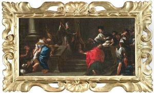 Ambrosius Verwehrt Kaiser Theodosius Wegen Des Blutbades In Thessalonike Den Eintritt In Die Kirche Ambrosius Verwehrt Kaiser Theodosius Wegen Des Blutbades In Thessalonike Den Eintritt In Die Kirche