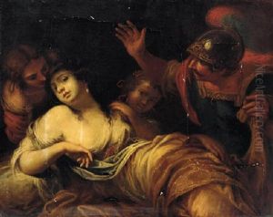 Tarquin And Lucretia by Sebastiano Mazzoni