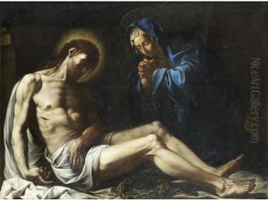 The Pieta by Pier Francesco (il Morazzone) Mazzuchelli
