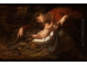 Madonna Mit Dem Jesuskind by Pier Francesco (il Morazzone) Mazzuchelli