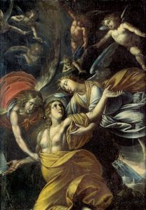 Die Hl. Maria Magdalena Von Engeln Zum Himmel Getragen by Pier Francesco (il Morazzone) Mazzuchelli