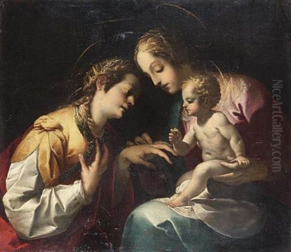 The Mystic Marriage Of Saint Catherine - view 1