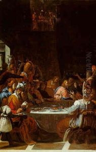 The Marriage At Cana by Pier Francesco (il Morazzone) Mazzuchelli