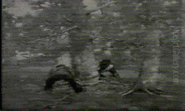 Woodcutters In A Copse - view 1