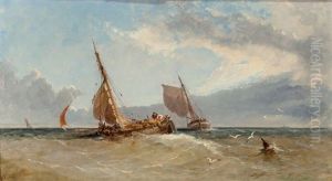 An Approaching Storm At Sea, 1867 by James Edwin Mcburney