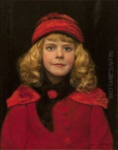 Girl In Red Hat by William J. McCloskey