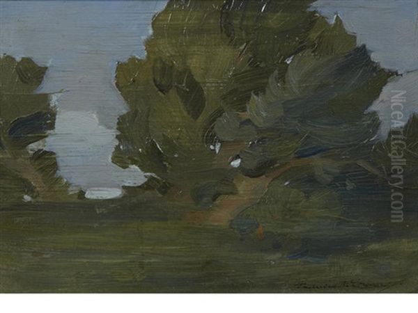 Monterey Cyprus And Woman In A Landscape (2 Works) - view 1