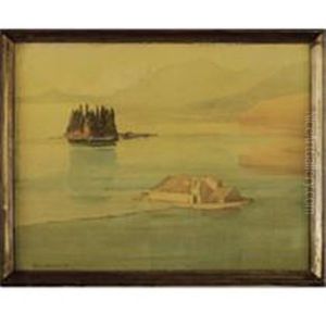 The Monastery Of Vlacherna With The Island Of Pontikonissi, Corfu