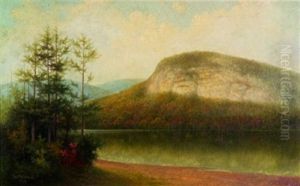 New Hampshire Lake View In Early Autumn by George Mcconnell