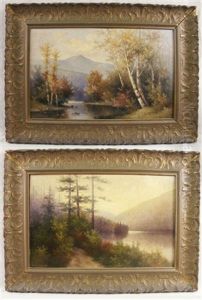 New Hampshire Landscape (+ Another; Pair) by George Mcconnell