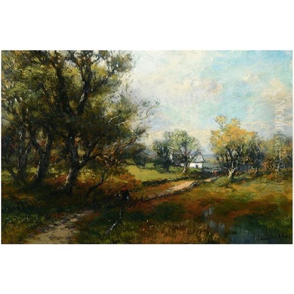 Figures On Country Path - view 1