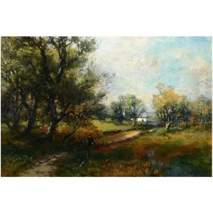 Figures On Country Path by George Herbert McCord
