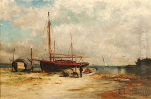 Boats On The Shore by George Herbert McCord