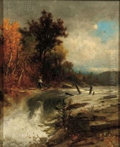 Fisherman By A River